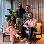 Andy Aguilar, CEO y cofundadora de Legit.Health, junto a Taig Mac Carthy, COO; Alfonso Medela, Chief AI Officer; Gerardo Fernández, CTO y el dermatólogo Antonio Martorell