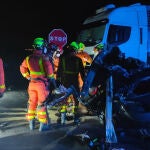 Mueren las tres ocupantes de un coche en un accidente en la A7 en Benifaió (Valencia)