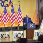 US President Donald J. Trump Addresses Republican Governors Association Meeting in Washington DC