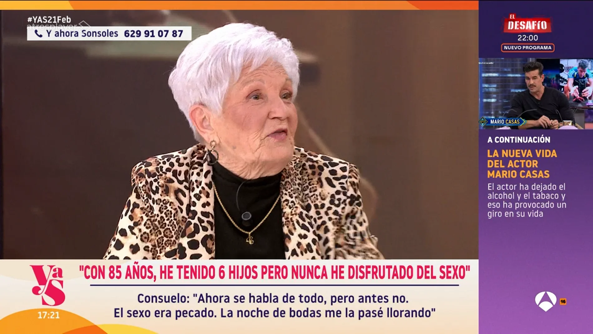 Consuelo en 'Y ahora Sonsoles'