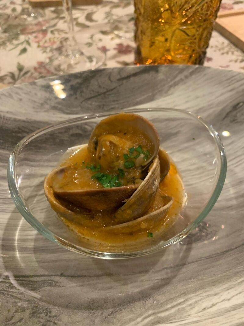 Almejas a la Marinera. Restaurante Mosaico