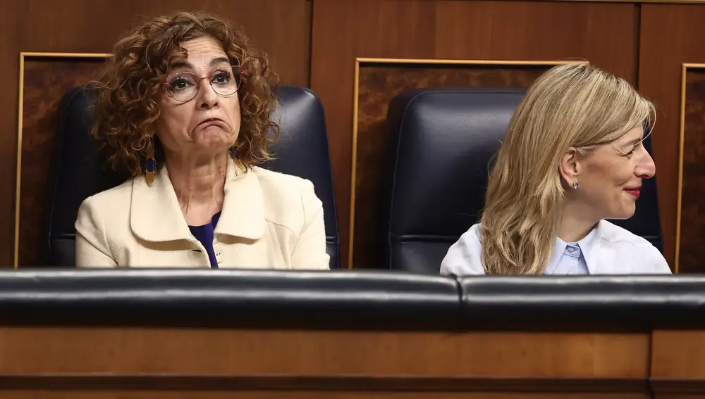 La vicepresidenta primera y ministra de Hacienda, María Jesús Montero, en el Congreso