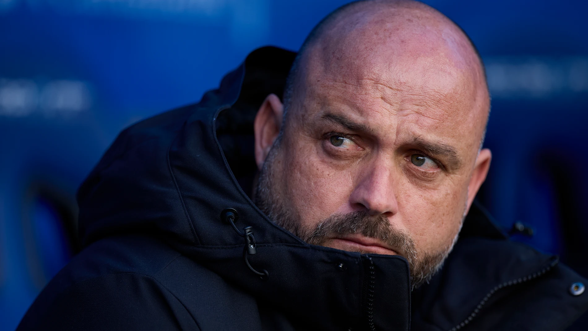 Manolo Gonzalez head coach of RCD Espanyol looks on prior to the LaLiga EA Sports match between Deportivo Alaves and RCD Espanyol at Mendizorrotza on February 22, 2025, in Vitoria, Spain. AFP7 22/02/2025 ONLY FOR USE IN SPAIN