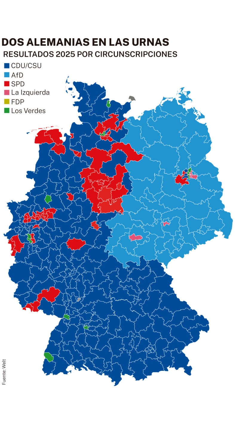 Mapa electoral Alemania