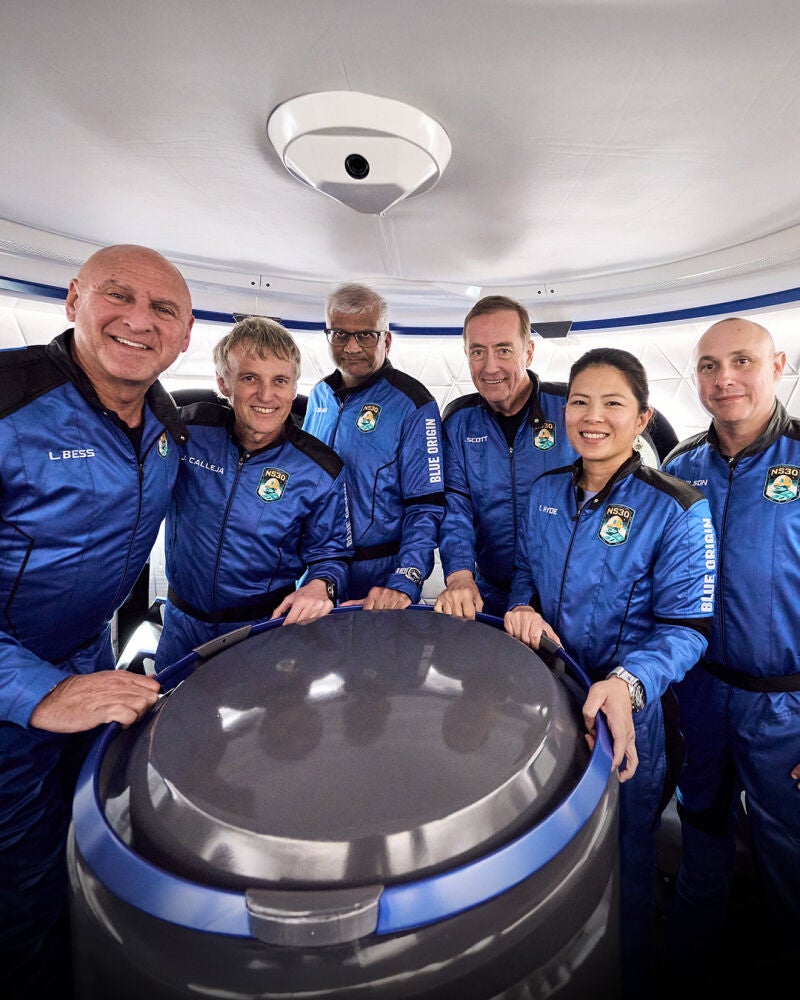 La tripulación del Blue Origin