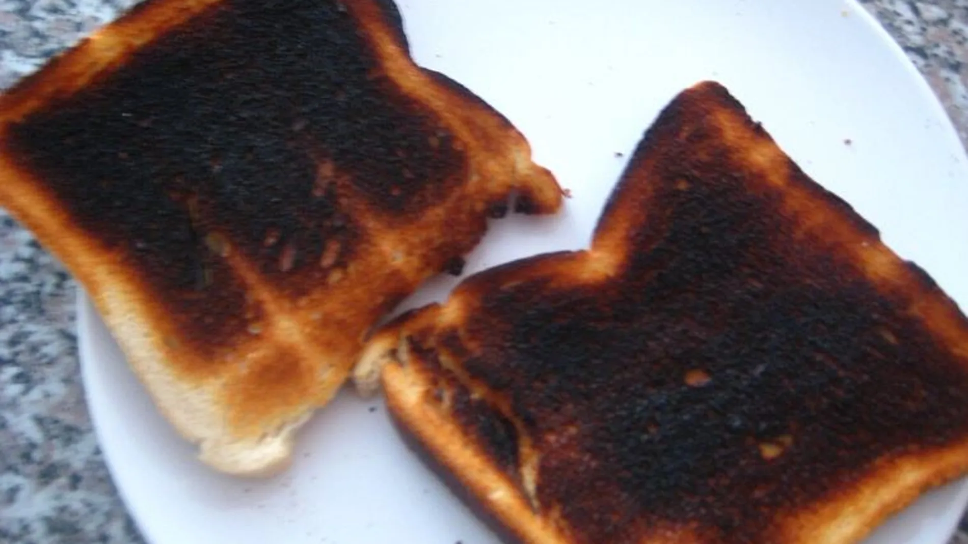 Tostadas quemadas