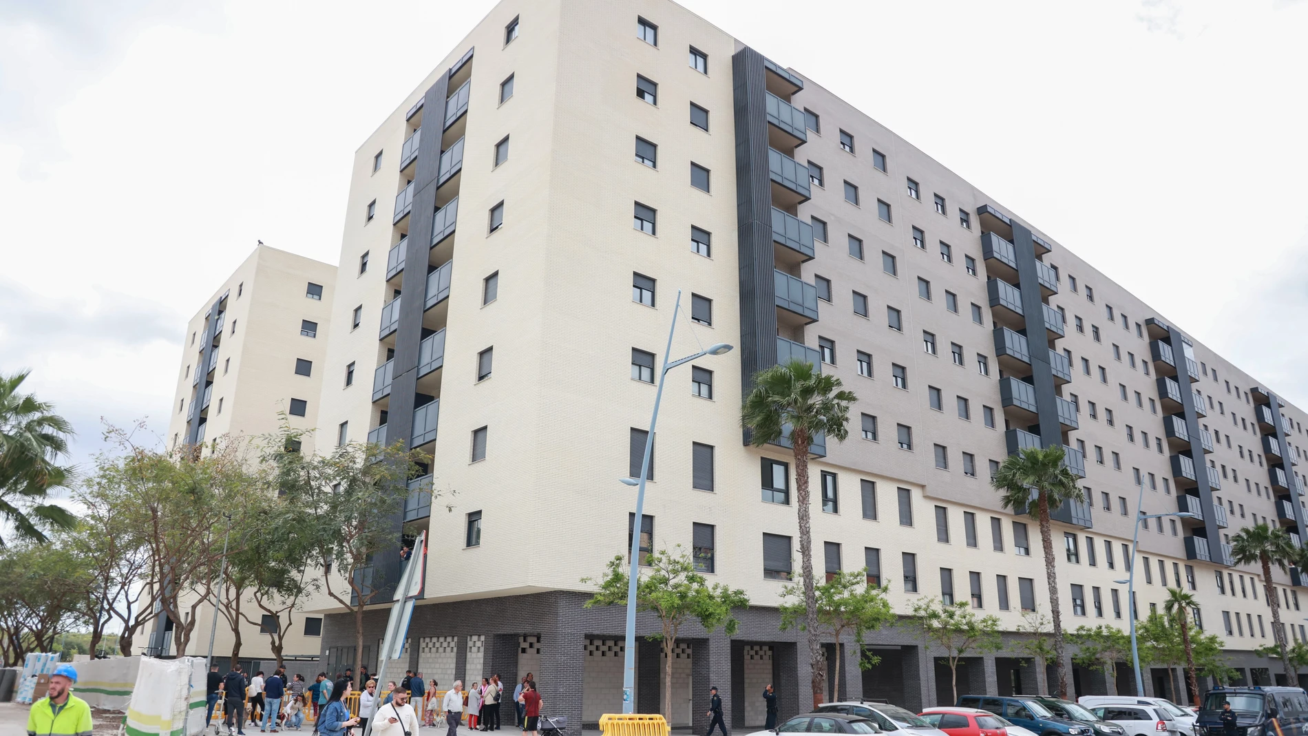 Una de las promociones de viviendas de Entrenúcleos, la zona de más expansión urbanística de Sevilla