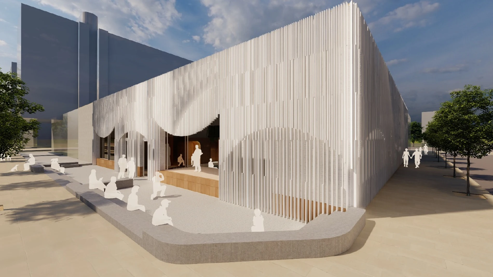Imagen del nuevo centro cultural de Alicante que se construirá en el antiguo edificio de los cine Aba6