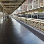 Imagen de los andenes de Alta Velocidad de la estación de tren Alicante Término