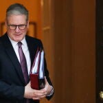British Prime Minister Keir Starmer leaves for Prime Minister's Questions