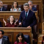 El líder del PP, Alberto Núñez Feijóo, ayer en el Congreso de los Diputados