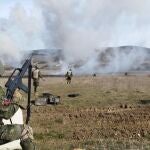 Militares españoles y ucranianos en formación de Combate en Zonas Urbanizadas.