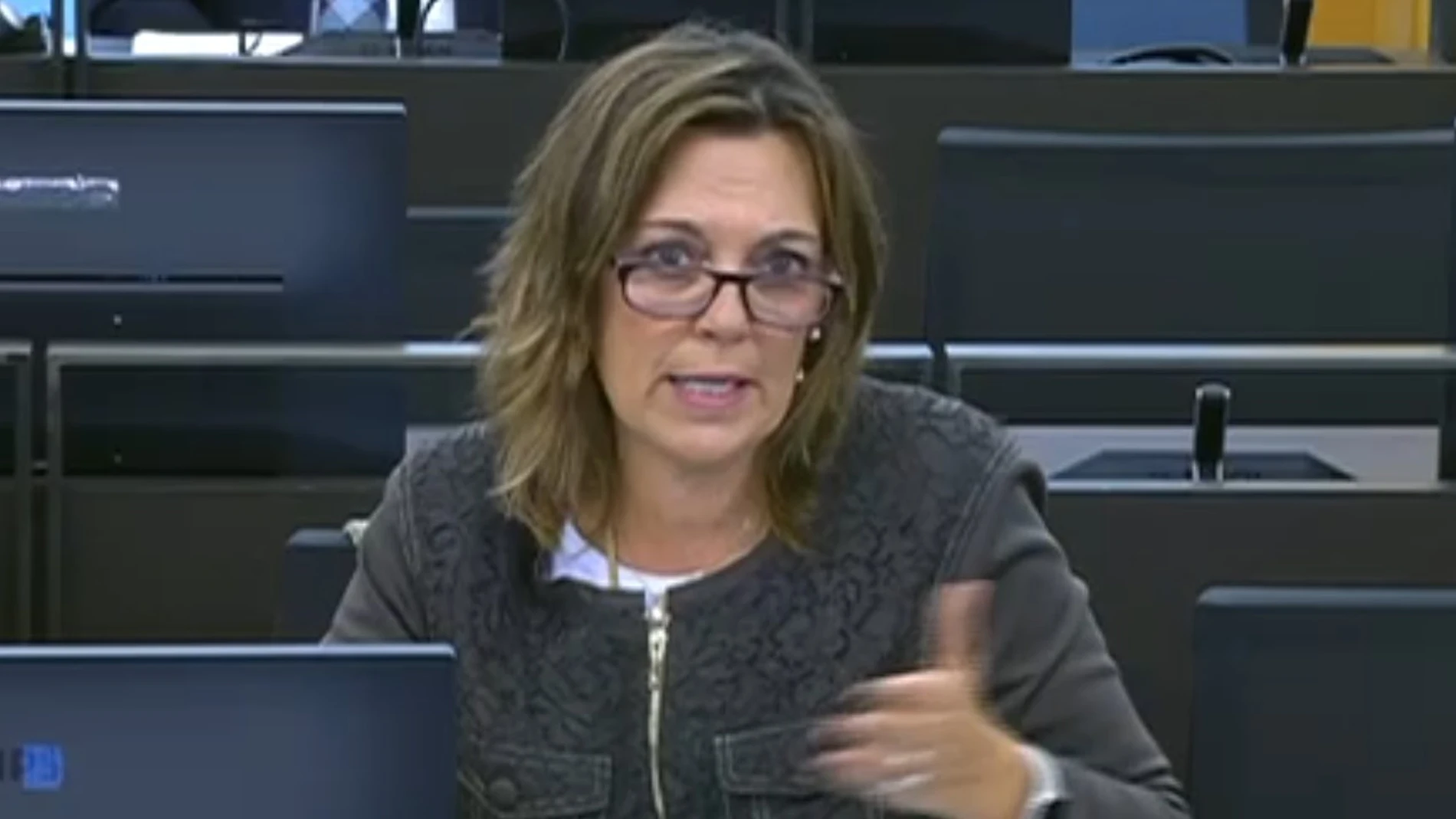 Milagros Marcos durante su intervención en la Comisión de Agricultura