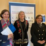 Sara Gallardo, María Antonia Bel Bravo y Lydia Jiménez durante la conmemoración