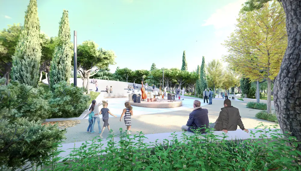 El parque contará con un pequeño auditorio al aire libre