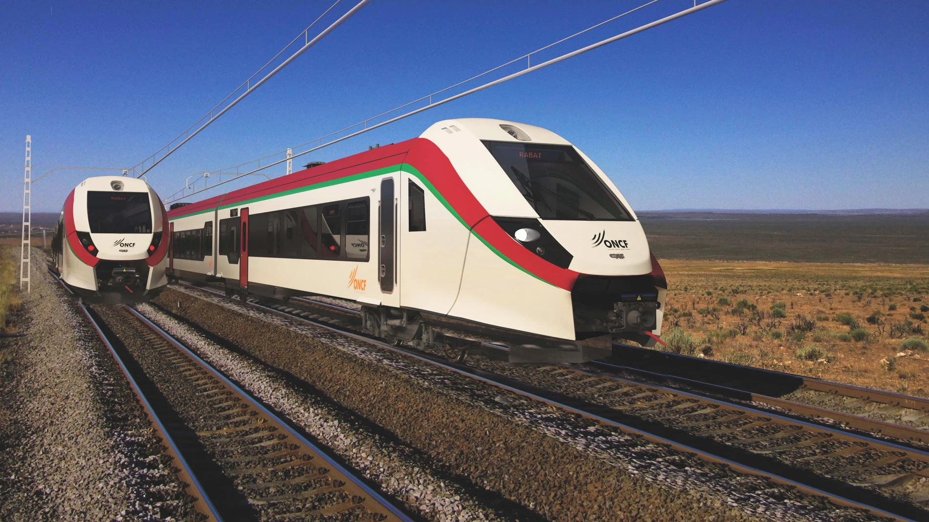 Diseño de trenes para el contrato de Marruecos REMITIDA / HANDOUT por CAF Fotografía remitida a medios de comunicación exclusivamente para ilustrar la noticia a la que hace referencia la imagen, y citando la procedencia de la imagen en la firma 26/02/2025