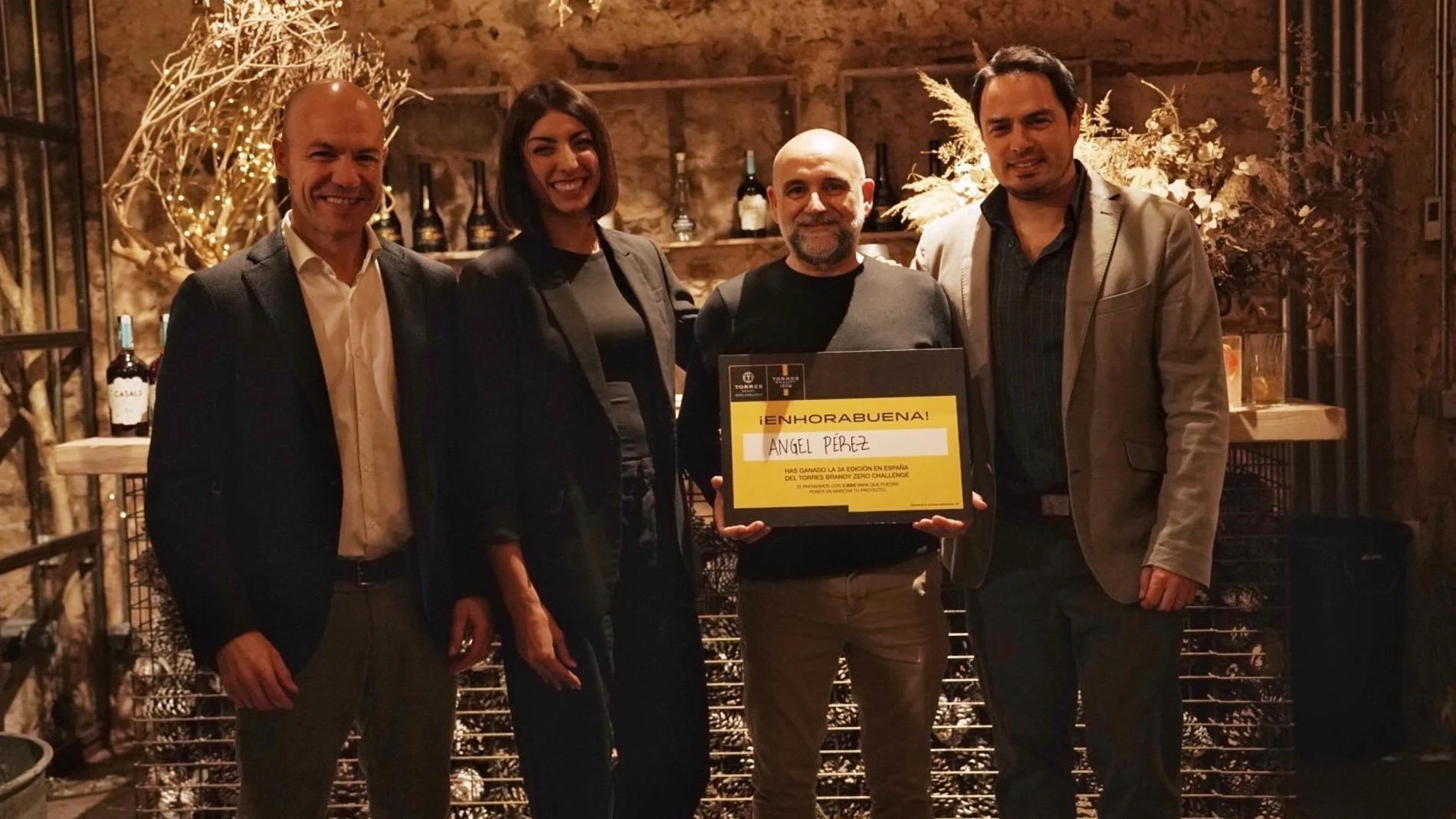 Momento de la entrega de premios. REMITIDA / HANDOUT por FAMILIA TORRES Fotografía remitida a medios de comunicación exclusivamente para ilustrar la noticia a la que hace referencia la imagen, y citando la procedencia de la imagen en la firma 27/02/2025