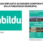 Denuncian que Bildu utiliza en Pamplona su logo para publicidad del Ayuntamiento