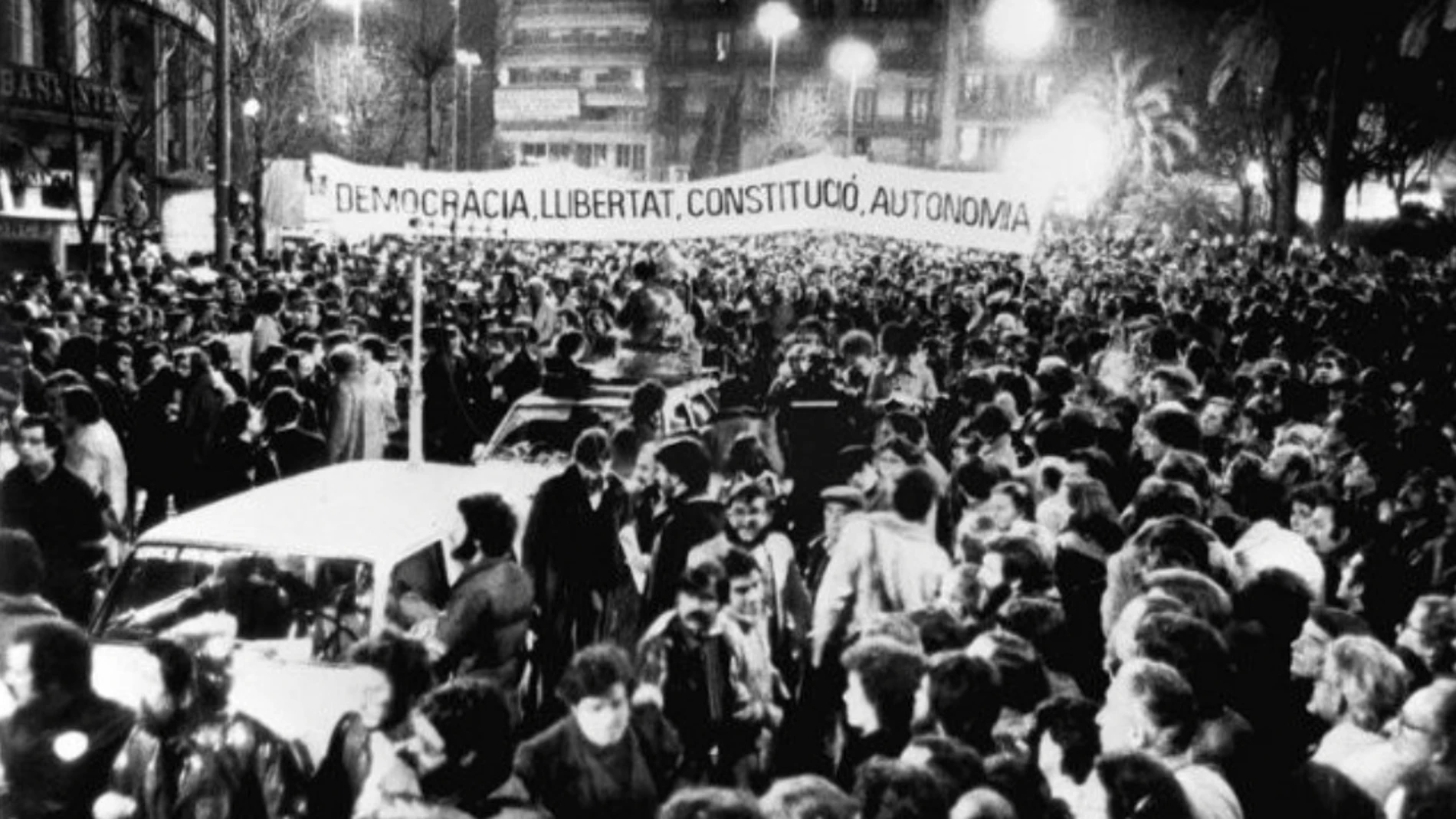 Una de las manifestaciones de aquellos días