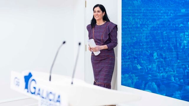 Paula Prado, hoy, en rueda de prensa. 