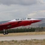 Imagen del caza Hürjet de fabricación turca 