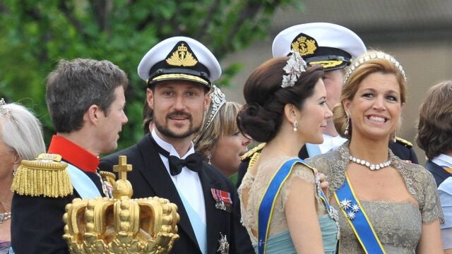 Federico de Dinamarca, Haakon de Noruega, Mary de Dinamarca y Máxima de Holanda en una imagen de archivo