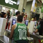 El acceso al Allianz Parque de Sao Paulo se realiza a través de tornos con reconocimiento facial