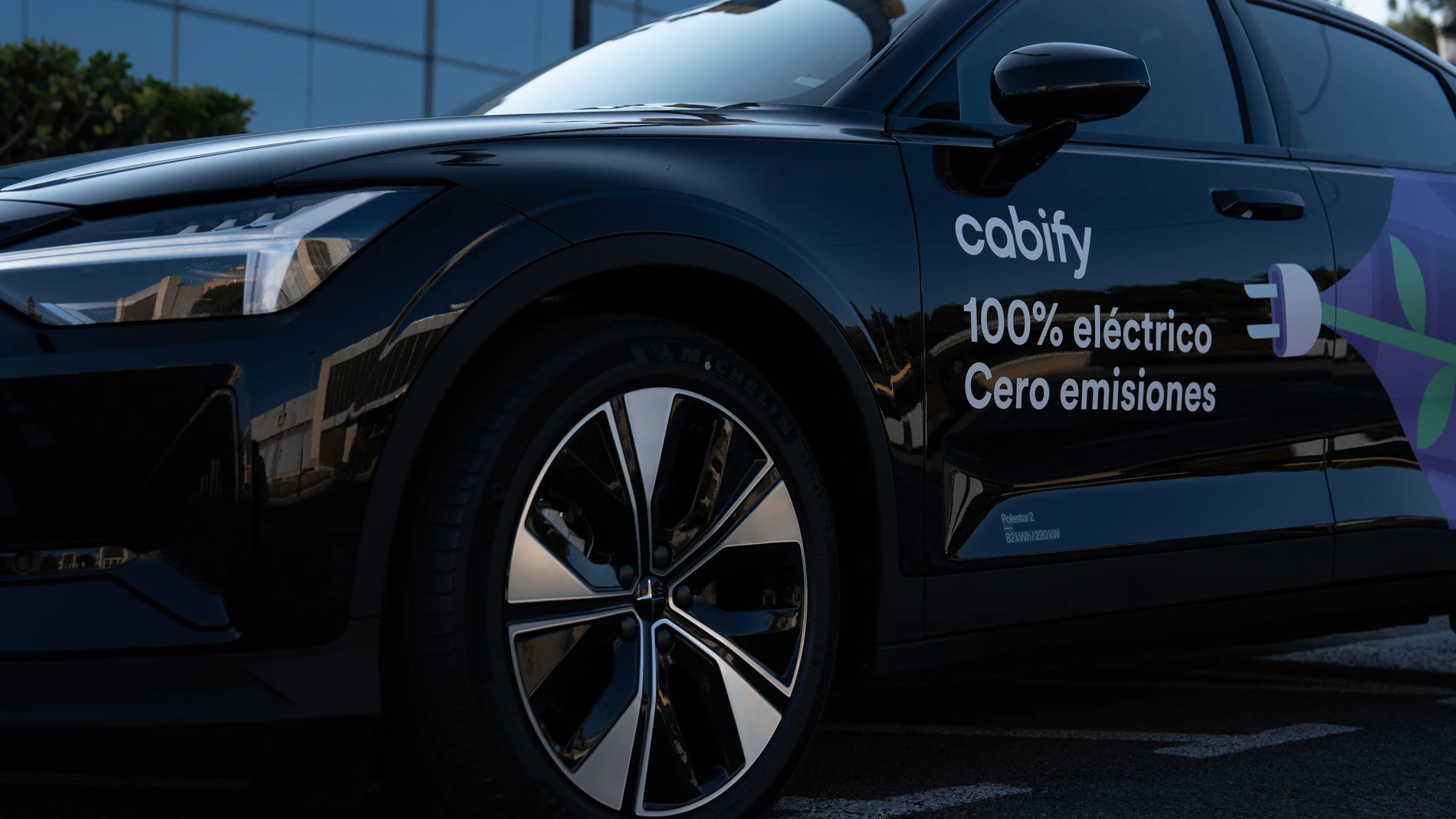 El 97 % de los kilómetros recorridos por vehículos de Cabify son etiqueta cero o ECO. REMITIDA / HANDOUT por CABIFY Fotografía remitida a medios de comunicación exclusivamente para ilustrar la noticia a la que hace referencia la imagen, y citando la procedencia de la imagen en la firma 28/02/2025