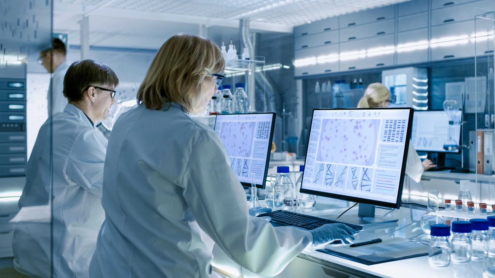 Imagen del interior de un laboratorio de genética