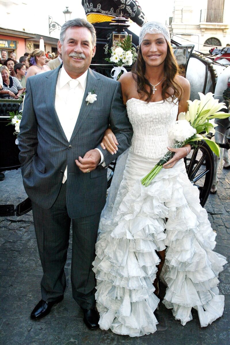 El vestido de novia de Susana Saborido.