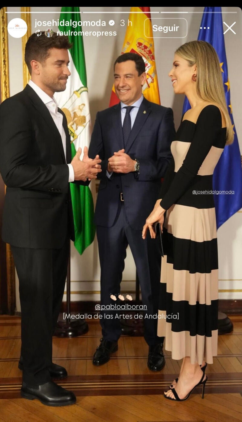El vestido de Manuela Villena.