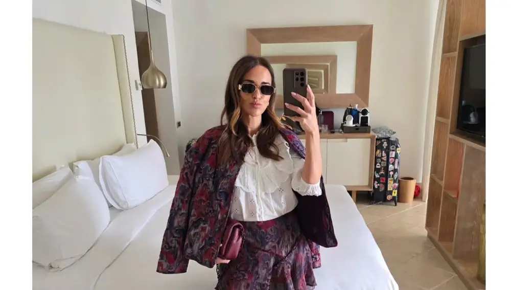 Paule Echevarría con look de Zara.