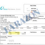 Factura de una empresa de la trama del fuel liderada por Víctor de Aldama y Claudio Rivas