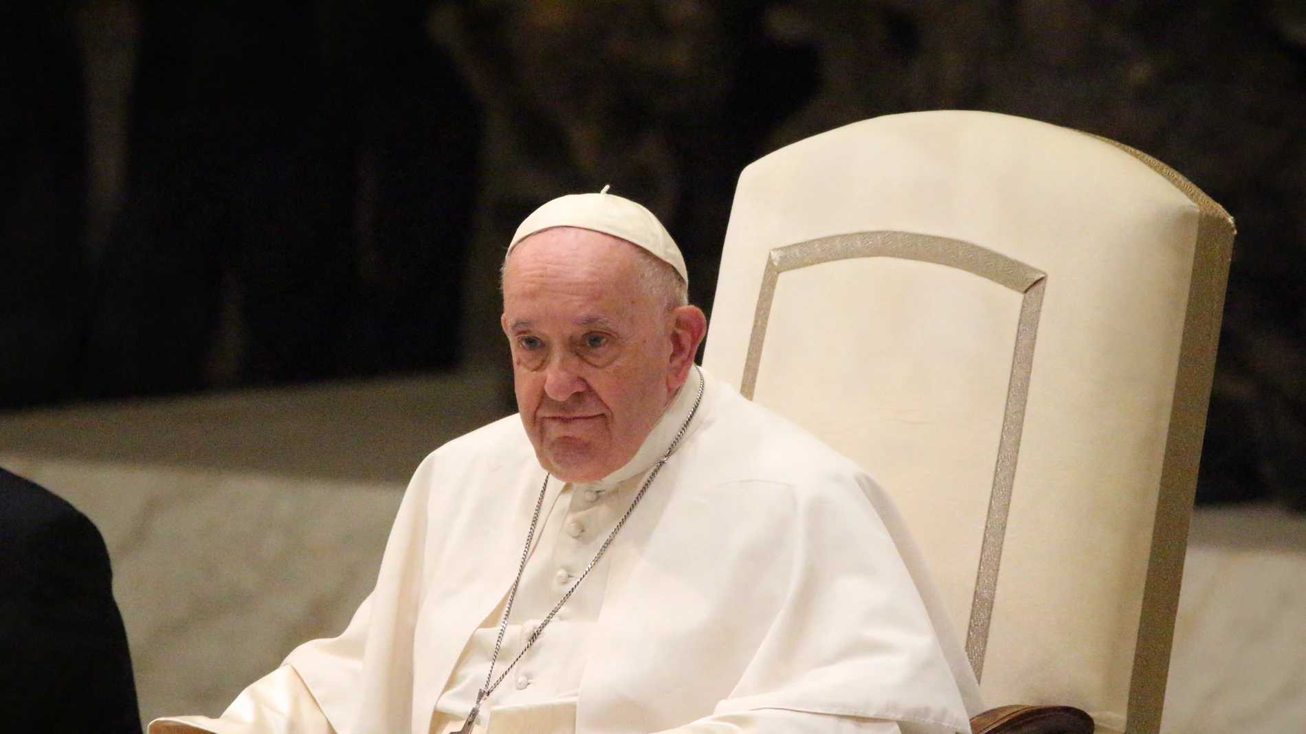 El Santo Padre en una Audiencia General en el año 2022