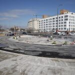 Las obras de la glorieta comenzaron a finales del pasado noviembre