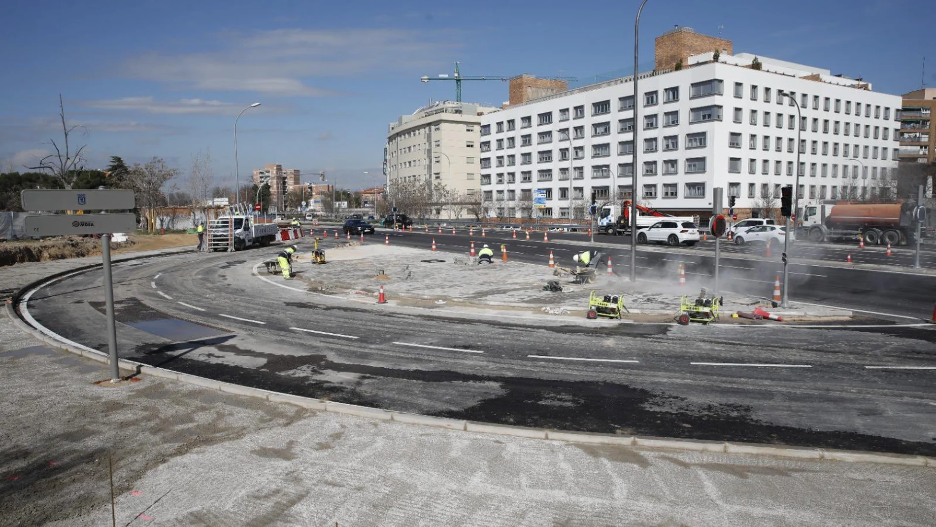 Las obras de la glorieta comenzaron a finales del pasado noviembre