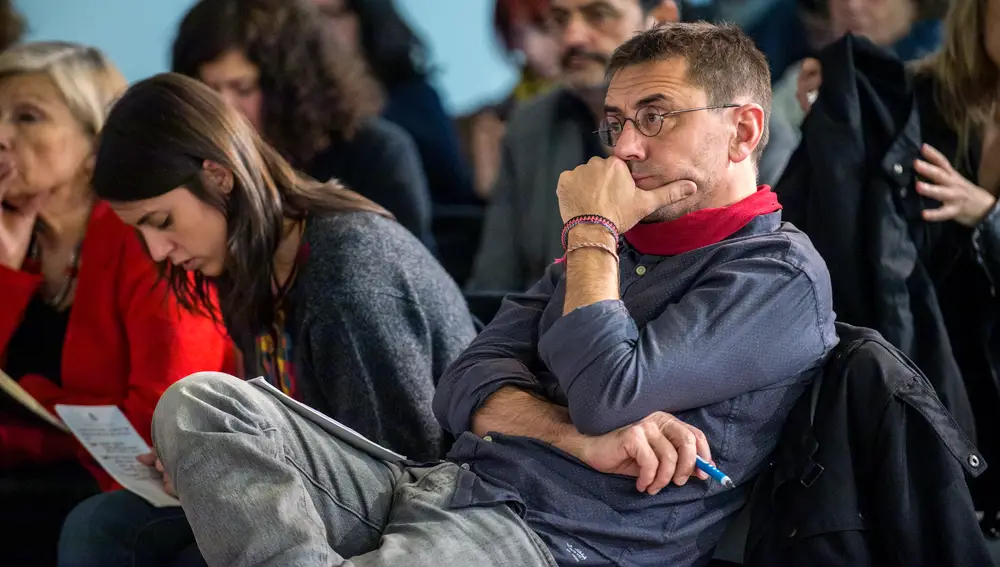 Juan Carlos Monedero durante la presentación del libro, Repensar la España plurinacional, el 15 de noviembre de 2017.