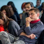 Juan Carlos Monedero durante la presentación del libro, Repensar la España plurinacional, el 15 de noviembre de 2017.