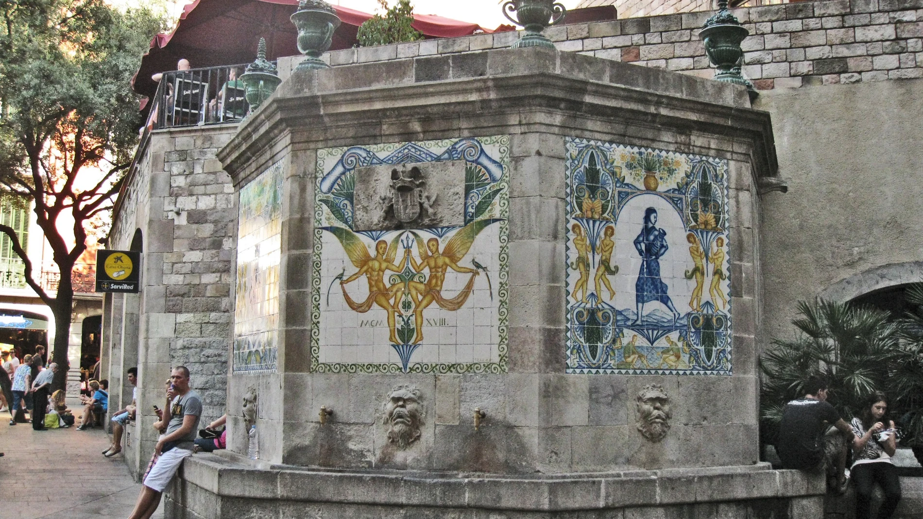 Fuente de Santa Anna en Barcelona