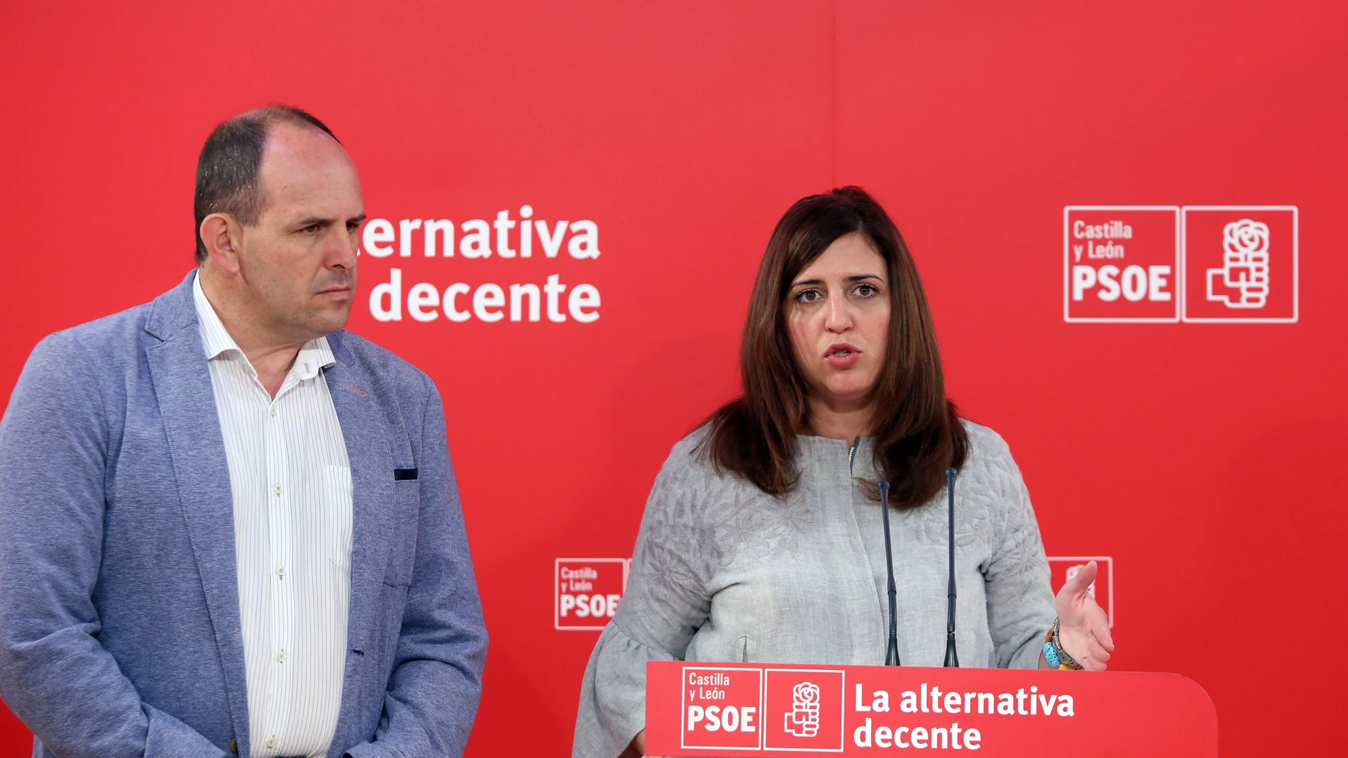 Esther Peña y José Luis Aceves se postulan para seguir al frente de los socialistas de Burgos y Segovia