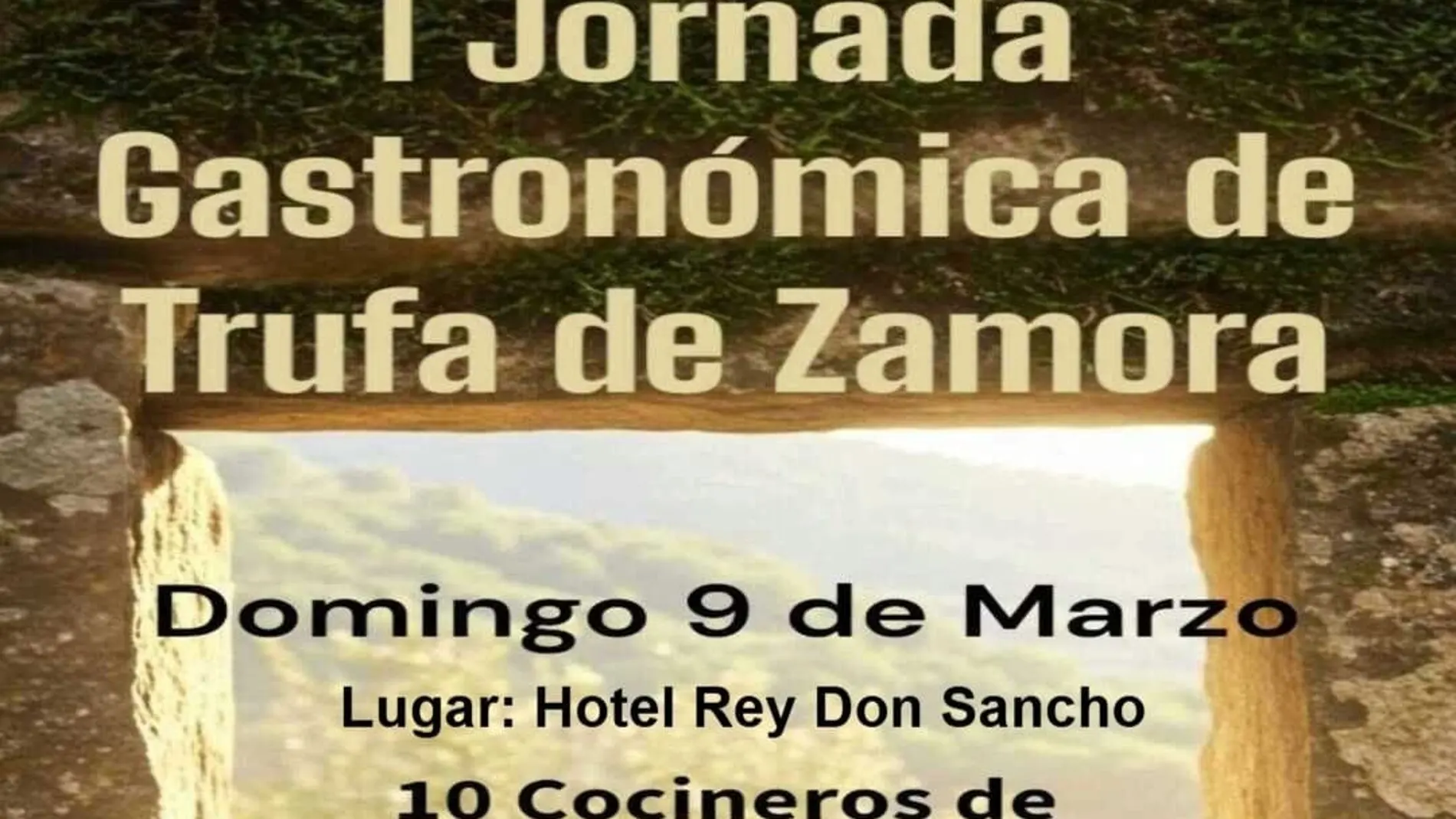Cartel de la I Jornada de la Trufa de Zamora