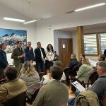 Suárez-Quiñones, Francisco Hernández y Carlos García en la subasta de Gredos