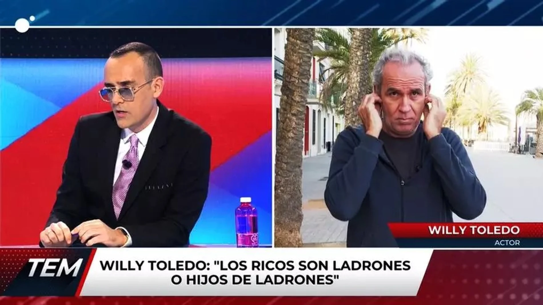 Willy Toledo recuerda el tenso momento que vivió con Risto Mejide hace cinco años: "