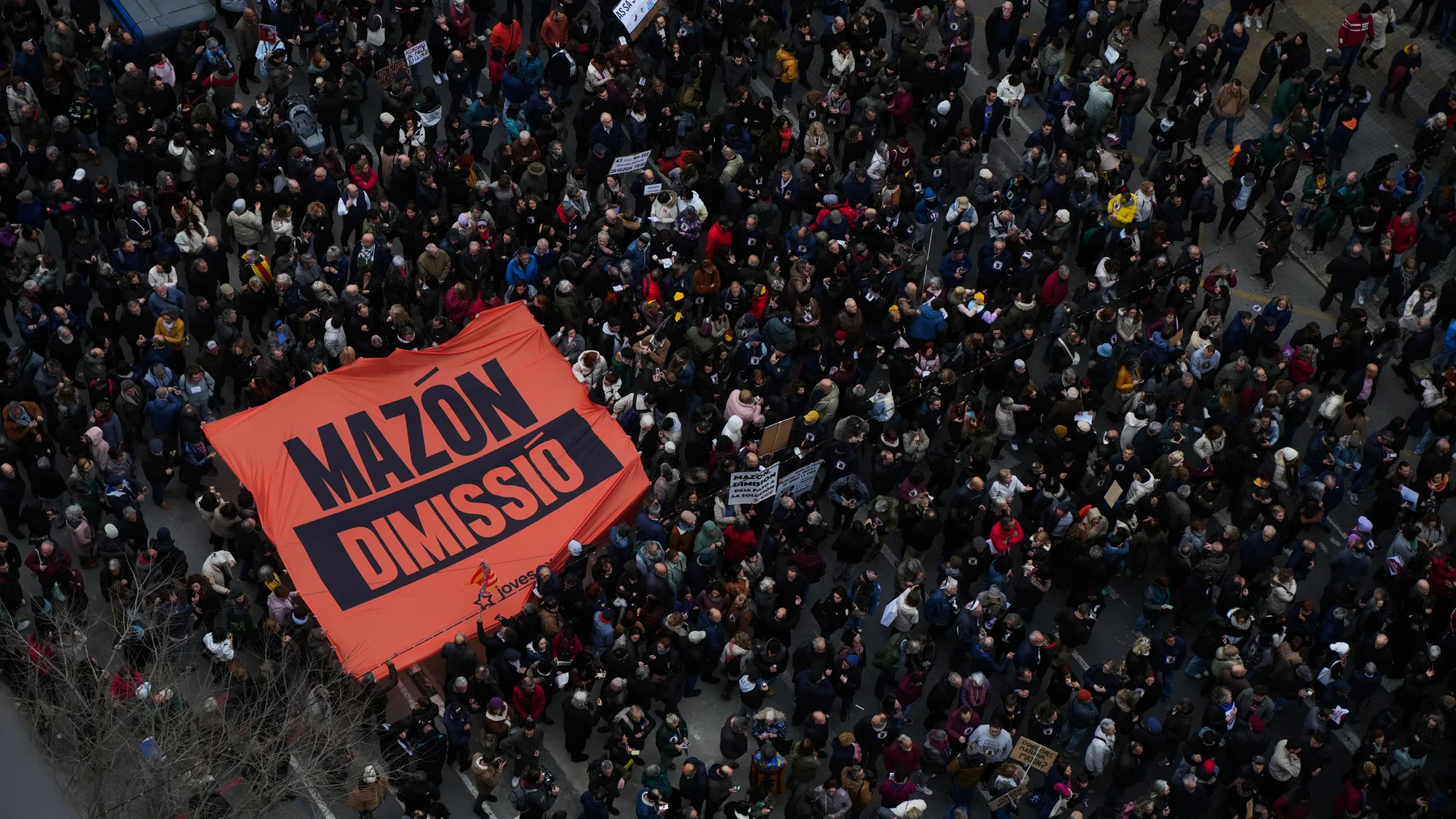 Una nueva manifestación contra el presidente de la Comunidad Valenciana, Carlos Mazón