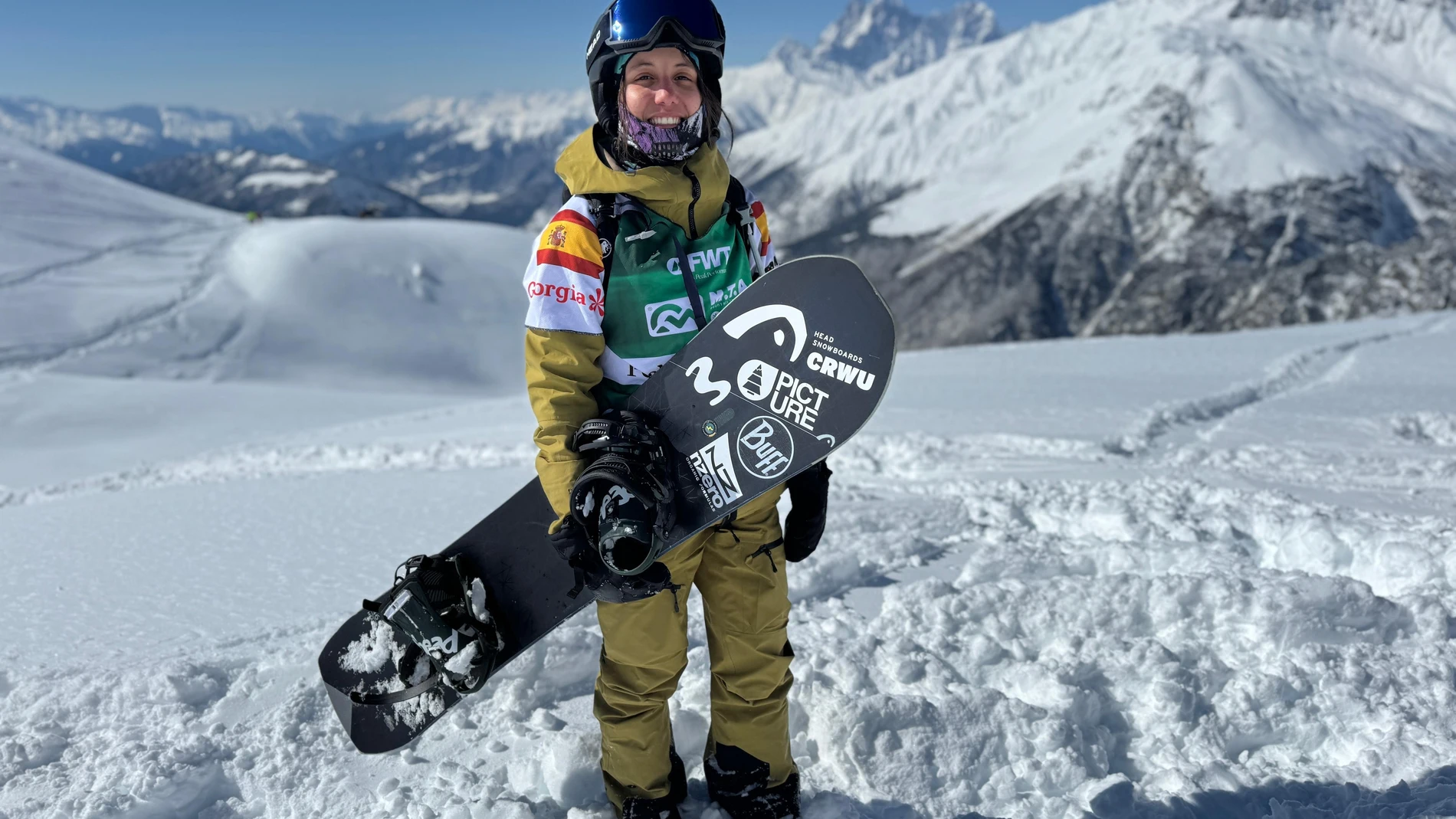 Núria Castán se subió al podio en el Freeride World Tour de Georgia