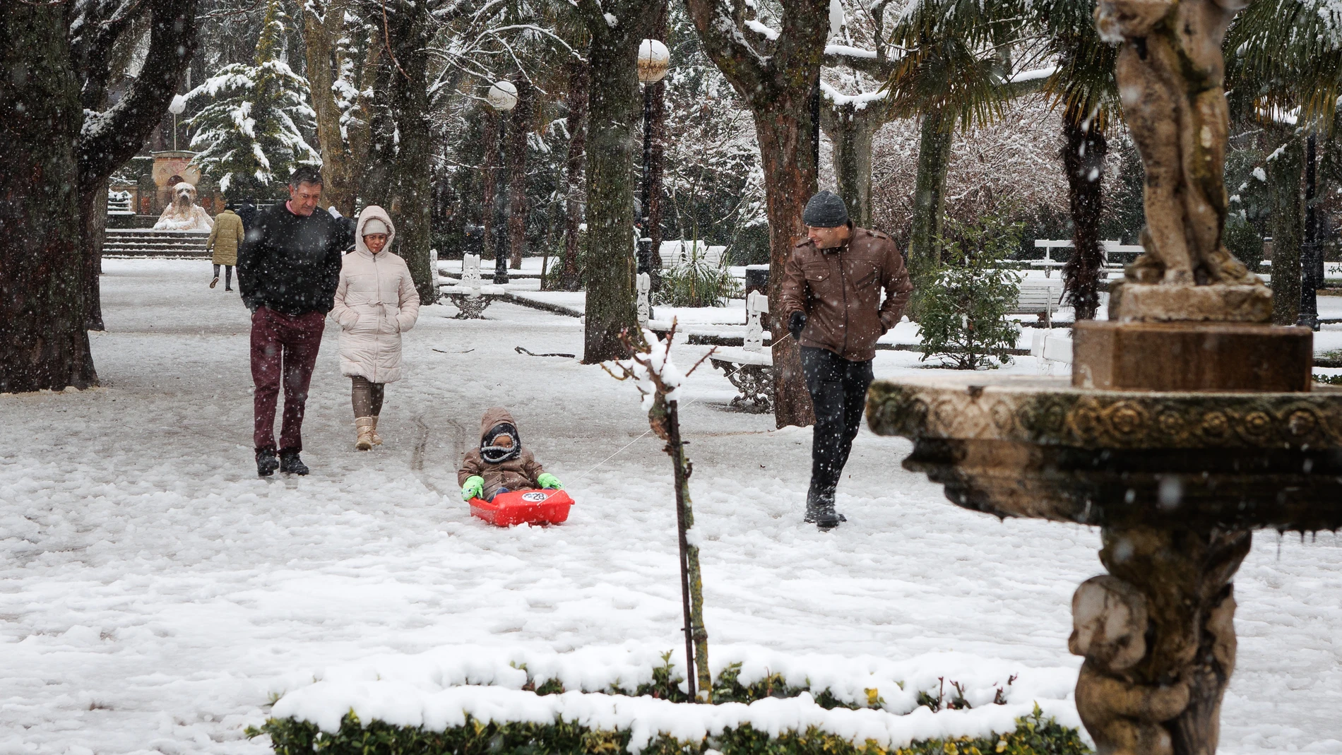 Nieve en la capital soriana