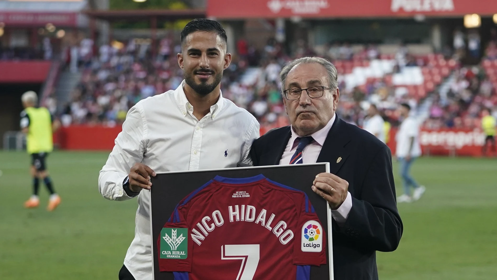 Nico Hidalgo, en un homenaje que le tributó el Granada