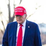 US President Donald Trump speaks after meeting with Zelensky