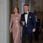Mary de Dinamarca en una cena de gala en Copenhague.