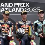 Tres españoles monopolizaron el podio de Moto3: Rueda, Carpe y Adrián Fernández
